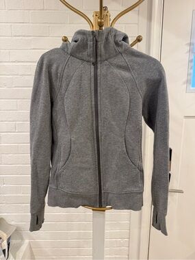 lululemon athletica Gray Full-Zip Hoodie Jacket